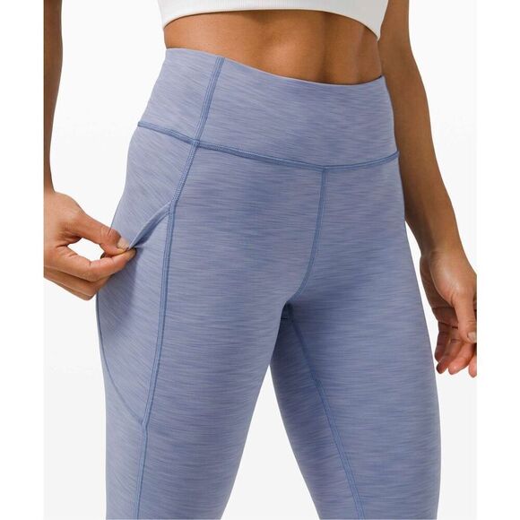 Lululemon Invigorate High Rise Tight 25" Insm Heathered Water Drop Size 6 W5CQLS - Picture 10 of 13